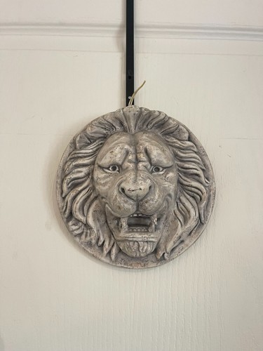 Masque sculpture tête lion - masque,