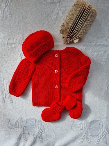 Ensemble layette rouge