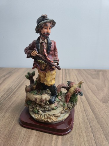 Figurine chasseur fusil chien - figurine,