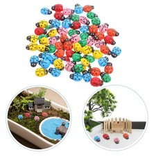  150 petites statues en résine : décoration coccinelle miniature – accessoires