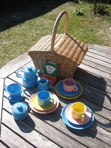 Dinette ancienne service café - ancienne,