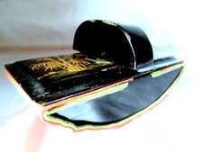 NAPOLEON III Blotter Stamp Boiled Cardboard Writing Empire China Japan Signed