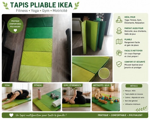 Tapis fitness pliable ikea - fitness,