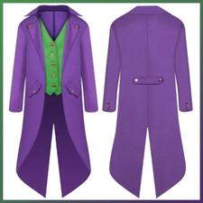 Film Super Méchant Costume Déguisement Joker Cosplay Fantaisie Smoking Veste Gil
