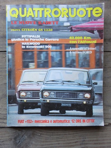 Quattroruote 211 juillet 1973 - juillet,