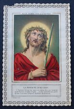 19th GODEAU Ecce Homo La royauté d'ici bas Holycard image Pious 9