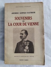SOUVENIRS DE LA COUR DE VIENNE