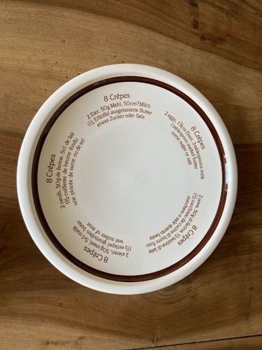 Assiette plat pour crêpière - assiette,