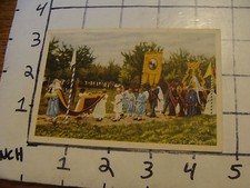 Original Vintage Trade Card: FOLKLORE BELGE cote d'or 