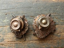 German WW1 Original Pickelhaube Helmet part / Side Posts with Helmet piece