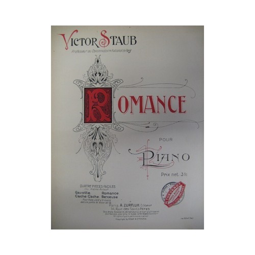 Staub victor romance piano - victor,