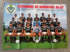 GIANT POSTER MONDIAL FOOTBALL GIRONDINS BORDEAUX 1986-1987 / TOULOUSE FC TFC