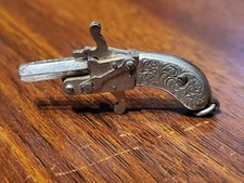 Antique Austrian Mini Pinfire Cap Gun Key Chain Pocket Watch Fob