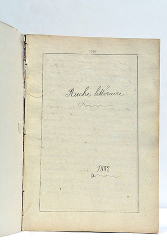 Ruche littéraire 1882 - littéraire.,