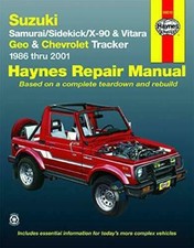 Suzuki Samurai (86-95), Sidekick (89-98), X-90 (96-98) & Vitara (99-01), Geo…