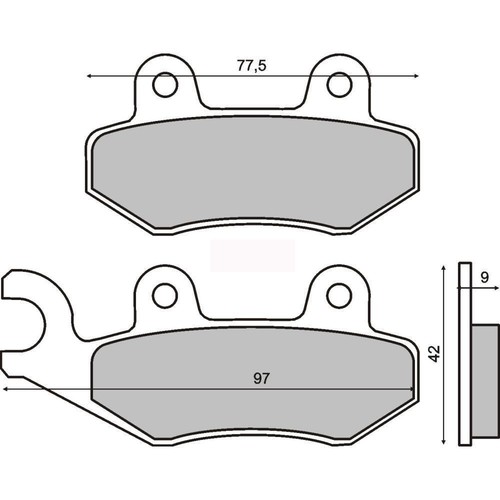Plaquettes avant kawasaki atv - avant,