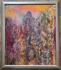 tableau Scène abstraite