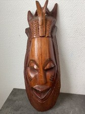 Ancien Masque Africain Bois Deco Sculpture Éthique Art