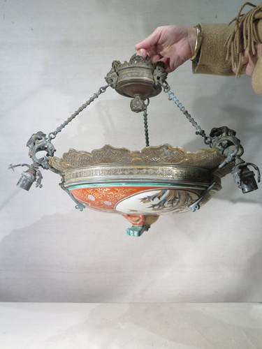 Ancien lustre bronze et - ancien,