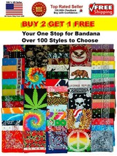  NEW COTTON PAISLEY PRINT DESIGNS SCARF BANDANA HANDKERCHIEF HEAD WRAP WRISTBAND