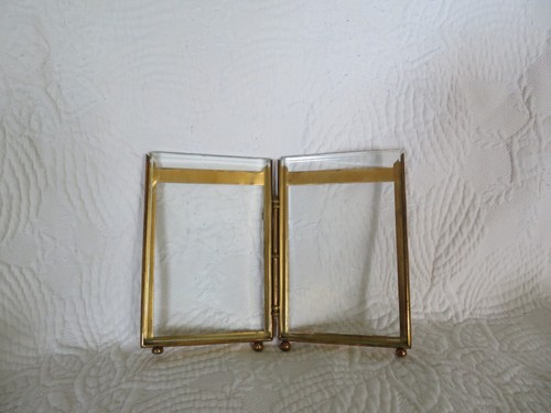 Ancien cadre photo double - cadre,