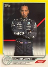 2022 Topps Formula 1 Lewis Hamilton Yellow #/125 