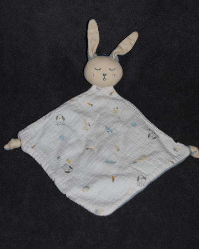 Doudou plat mouchoir lapin - 🍀doudou,