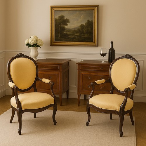 Fauteuils anciens style - fauteuils,