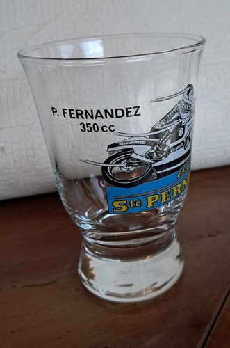 Verre vintage ecurie moto - verre,
