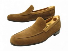 NEUF CHAUSSURES JOHN LOBB MOCASSINS TYNE 7E 41 41.5 DAIM CAMEL EMBAUCHOIRS 1020€