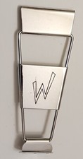 W engraved trapeze guitar tailpiece chrome archtop hollowbody