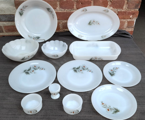 Pieces arcopal marguerites - pieces,