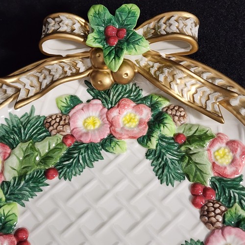 Fitz floyd christmas - floyd, wreath