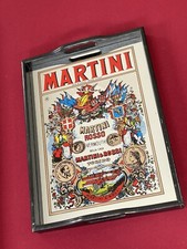 Antique MARTINI & ROSSI Wood Mirror Advertising Object