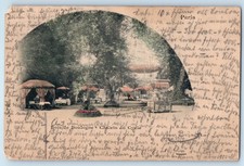 Paris France Postcard Bois Boulogne Chalets du Cycle 1900 Antique Posted