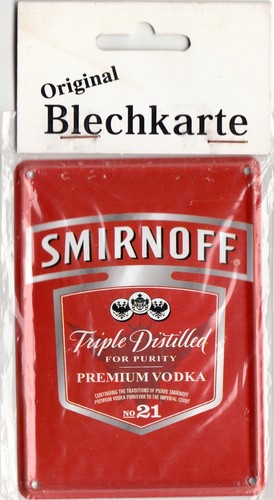 Plaque metal 11x8 vodka - cm,