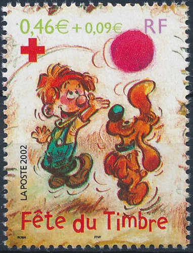 Timbre france boule et - france,
