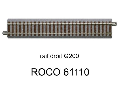 Roco rail droit g200 200 - roco,