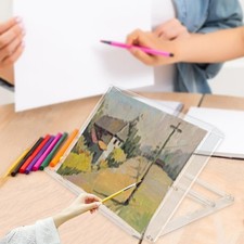 Chevalet de table en acrylique pour dessin et recettes de peintre