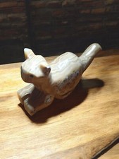 Carved Natural Onyx Cat Statue - Vintage Decoration