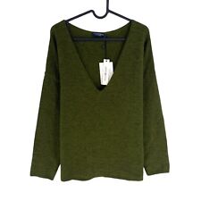 River Woods Femme Vert Foncé Col V Pull Taille L