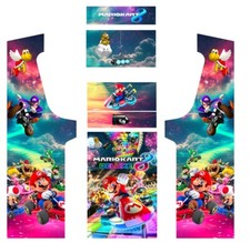 Stickers Mario Kart pour  Borne d'Arcade MAME  Préparez-vous à la Course + BONUS