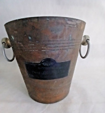 Antique Champagne Bucket Tin and Copper from "Yves Delporte in Tours / Marne"