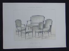 LA TENTURE FRANÇAISE 1904 - Siège Louis XVI - ameublement décoration 138