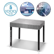 STAHLWERK Table de soudage 3D jusqu'à 1.000 kg D16 Système de trous DIY