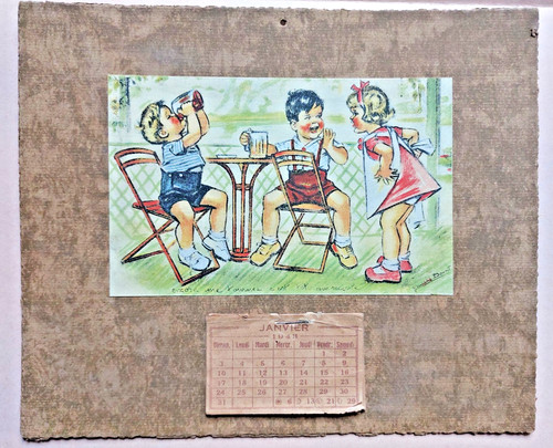 Calendrier mois 1943 germaine - calendrier,