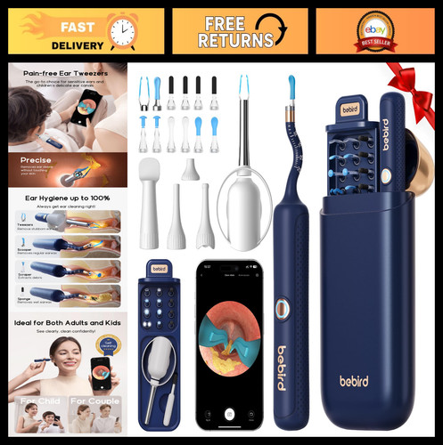 Wireless ear cleaning - ear, camera