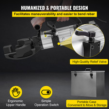 Cintreuse D'Armature Hydraulique Électrique VEVOR 1500W 10-25Mm