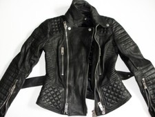 Blouson moto femme noir