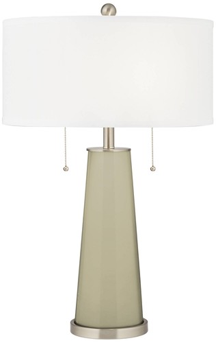 Sage peggy glass table lamp - sage,